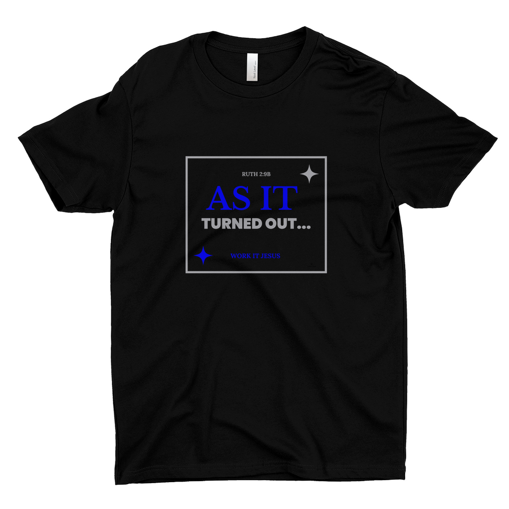 As It Turned Out T-Shirt By Opulent Dezignz™ - Navy Blue/Platinum