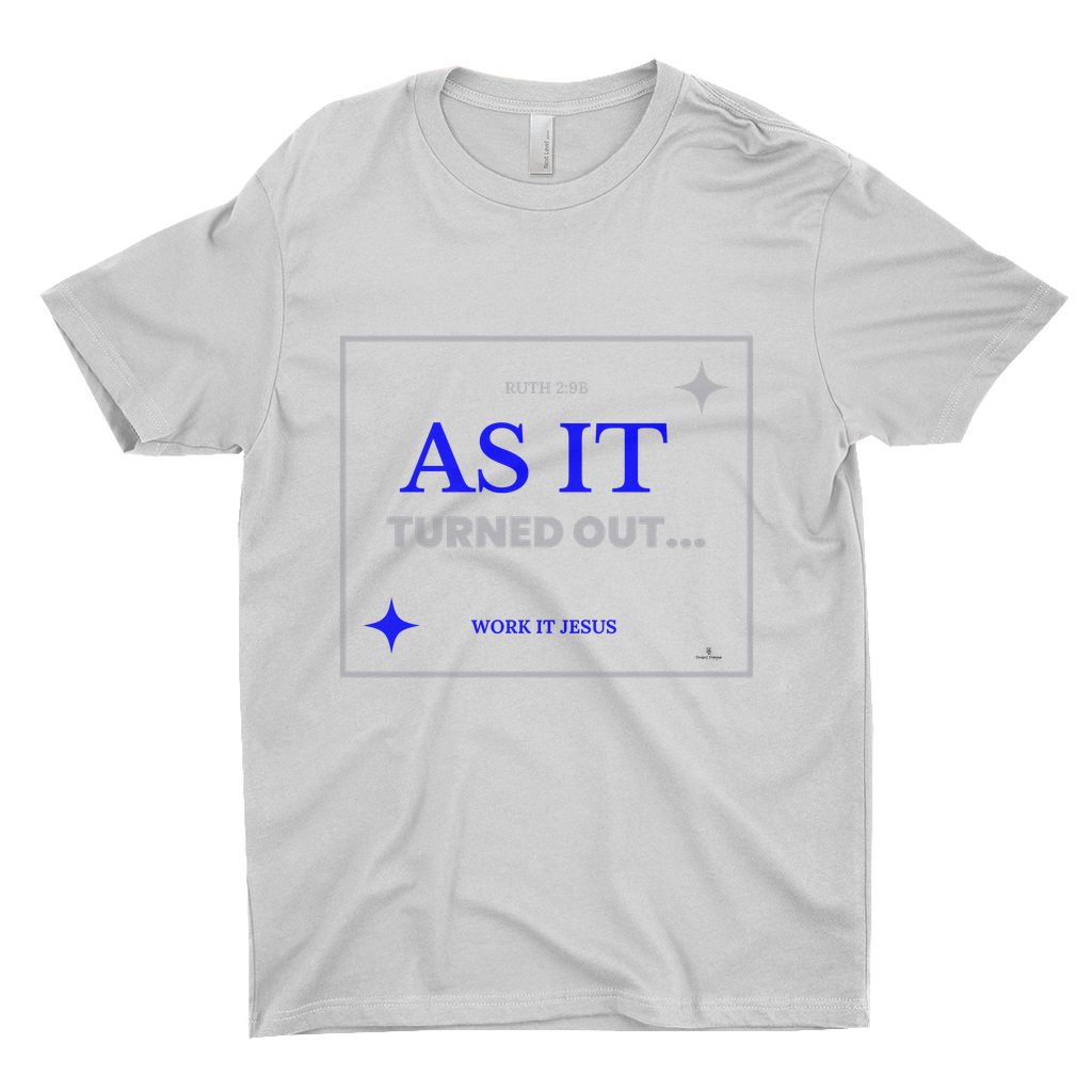 As It Turned Out T-Shirt By Opulent Dezignz™ - Navy Blue/Platinum