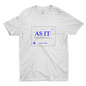 As It Turned Out T-Shirt By Opulent Dezignz™ - Navy Blue/Platinum