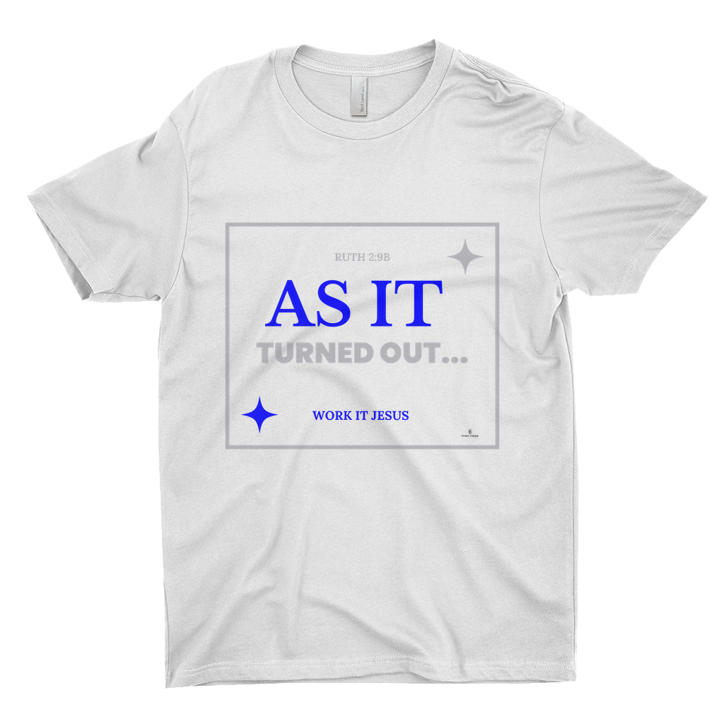 As It Turned Out T-Shirt By Opulent Dezignz™ - Navy Blue/Platinum