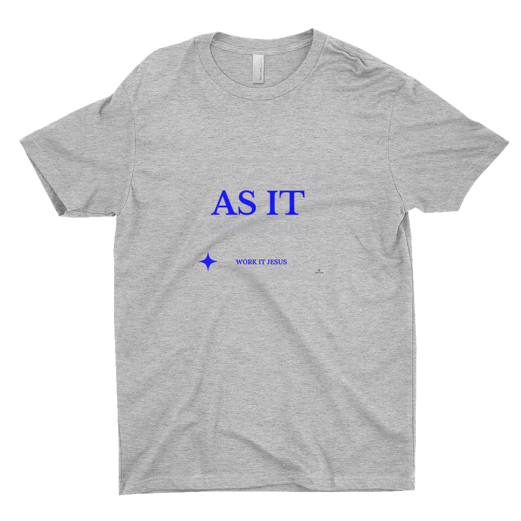 As It Turned Out T-Shirt By Opulent Dezignz™ - Navy Blue/Platinum