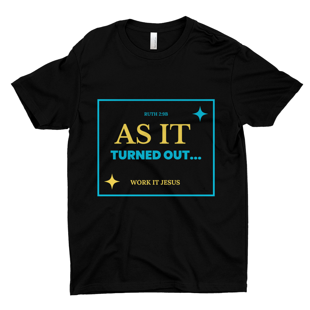 As It Turned Out T-Shirt By Opulent Dezignz™ - Yellow/Turquois