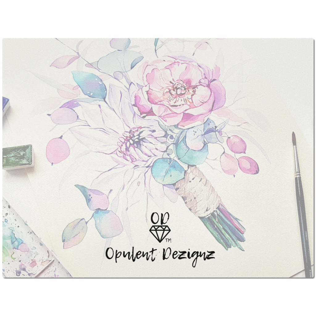 OPULENT DEZIGNZ™ Flowers Bloom Signature Inspirational Placemats