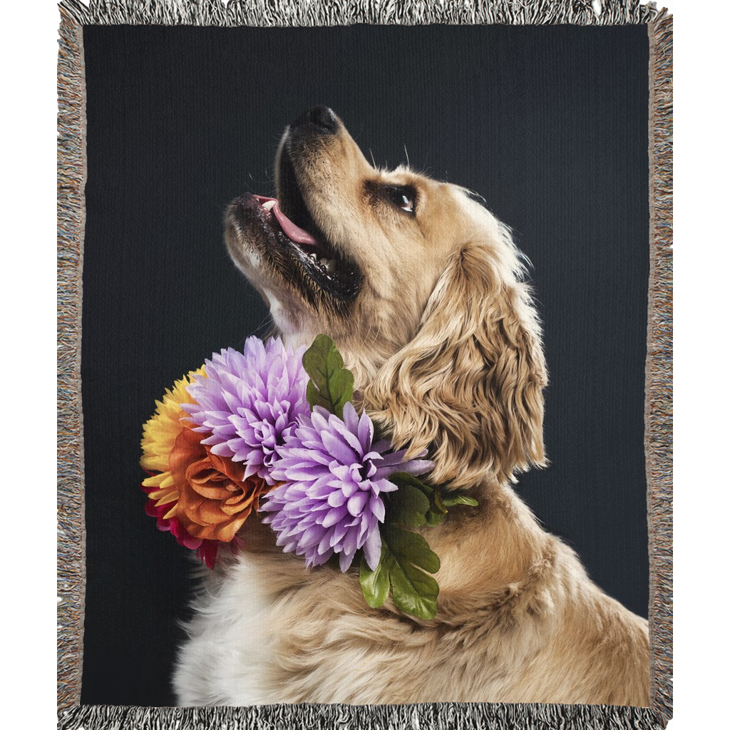 OPULENT DEZIGNZ™ Fancy Dog Woven Blankets