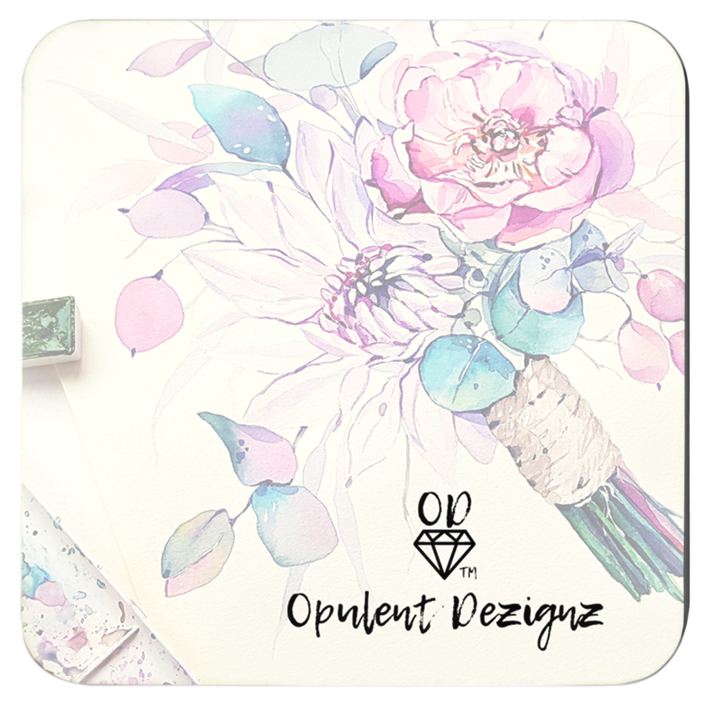 OPULENT DEZIGNZ™ Flowers Bloom Signature Coasters