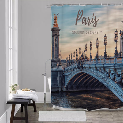 Opulent Dezignz™ Paris Signature Collection Shower Curtains 150（gsm）