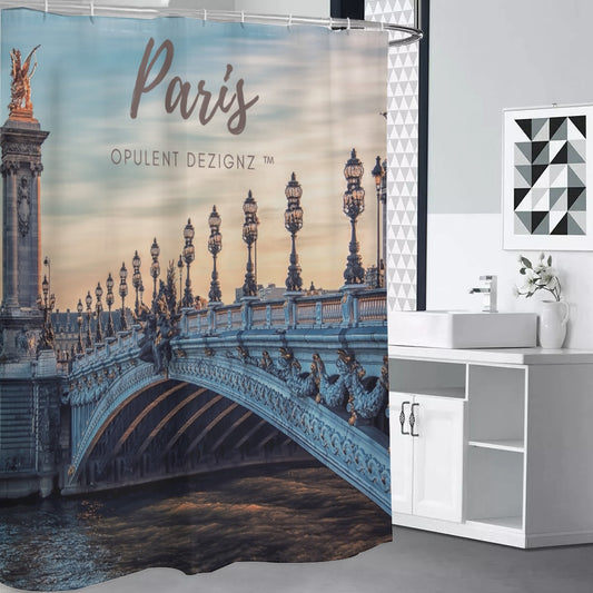 Opulent Dezignz™ Paris Signature Collection Shower Curtains 150（gsm）