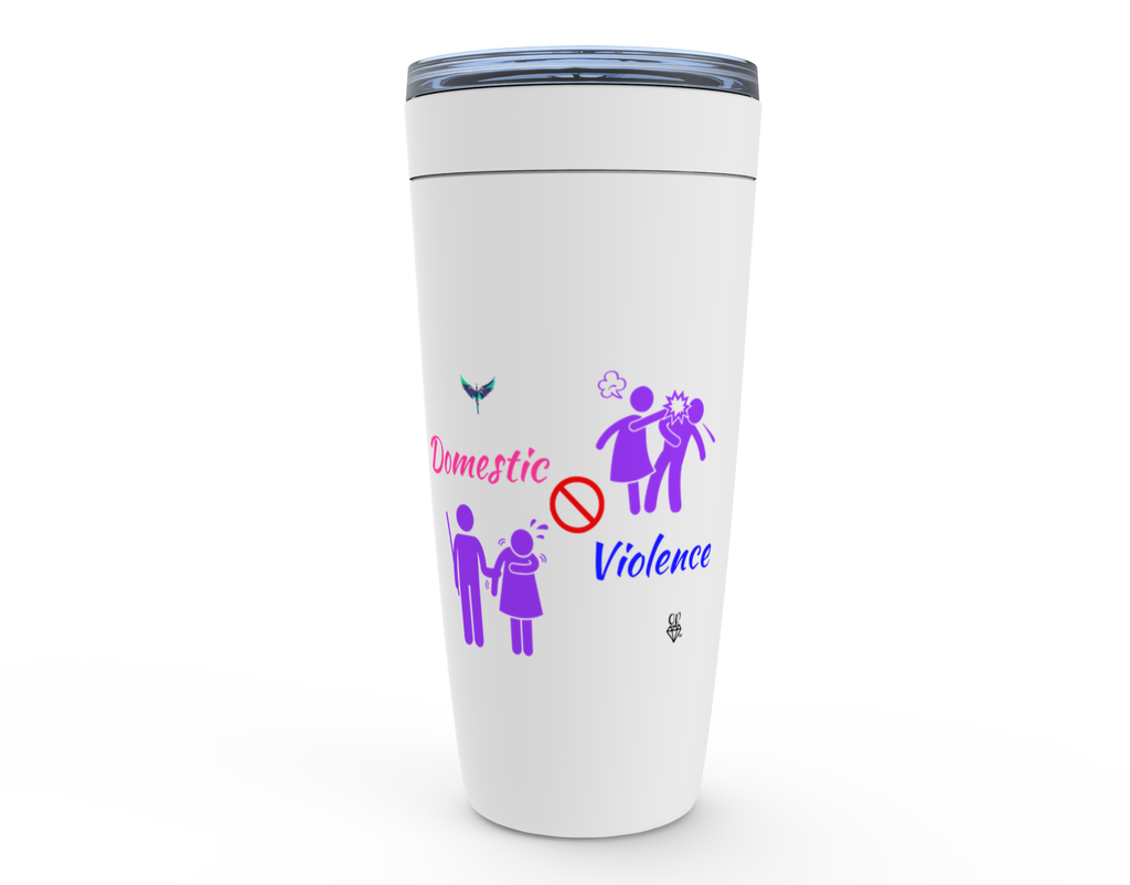 Opulent Dezignz™️ Domestic Violence Awareness Viking Tumblers