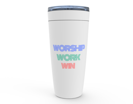 Opulent Dezignz™ Worship, Work, Win Viking Tumblers