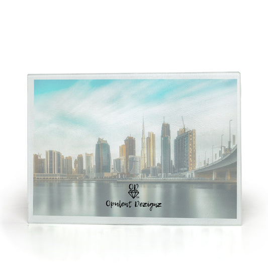 Opulent Dezignz™ City Scape Glass Cutting Boards